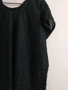 Elegant Black half sleeves kurta