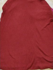 Red Knit Top