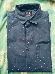 Netplay Modern Casuals Shirt White And Navy Blue