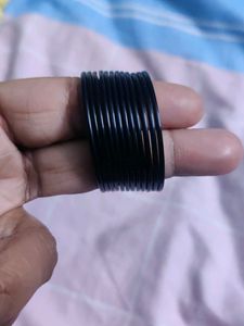 Black Plastic Bangles 12 No&#39;s For Newborn (0-3 Months )Baby