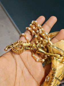 Gold Beaded Potli Bag