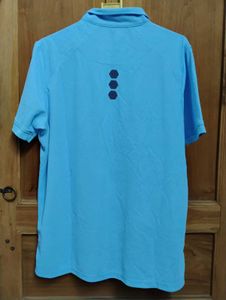 Light Blue Active Polo T Shirt