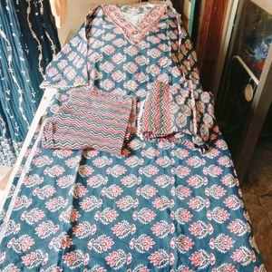Jaipuri Cotton 3 Piece Set For Women