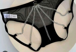 Mesh &amp; Chain Detail Panty