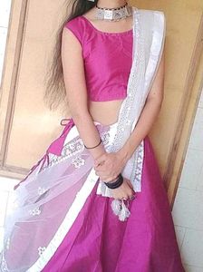 purple Lehenga Choli Set