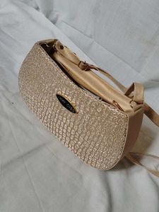 Gold Shimmery Sling Bag