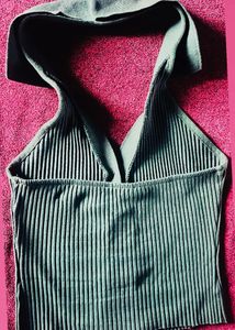 Green Knit Zara  Halter Top