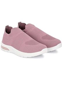 Comfortable Pink Slip-On Sneakers