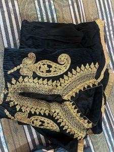 Elegant Black &amp; Gold Kurta