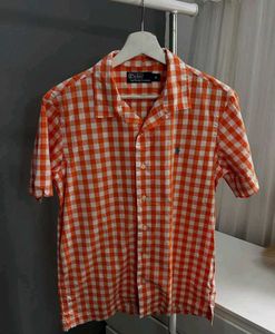 @poloralphlauren gingham plald Cuban collarshirt