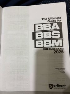 BBA/BBS/BBM Entrance Exam Guide 2025