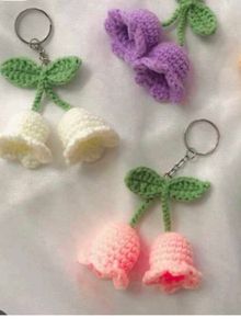 Crochet Bell Keychain