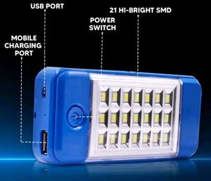 Solar Power Bank with Emergency Light