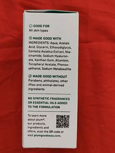 Plum Cica &amp; Azelaic Acid Face Serum