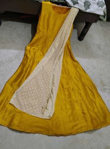 🔥💛Indya mustard gown for haldi yellow gowwn😍