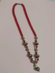 Red Beaded Necklace