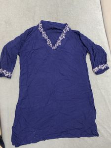 Womens blue short kurti