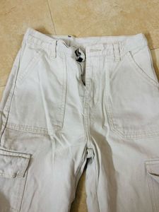 Beige Cargo Pants