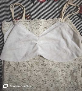 Creamy White Tube Top For Women
