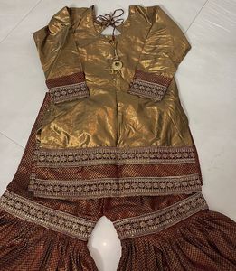 beautiful maroon garara perfect for wedding