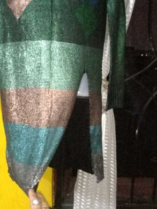 Unique Distressed Knit Sweater dress top