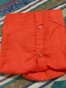 Orange Casual Shirt