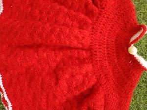 Baby Sweater With Hairband