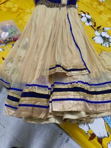 Blue Cream Dress