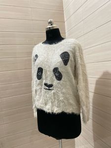 Marks &amp; spncer Cute Panda Print Fuzzy Sweater
