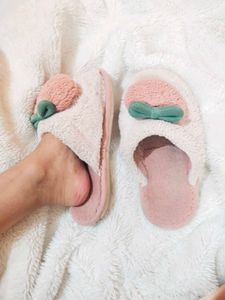 Cute Peach Slippers