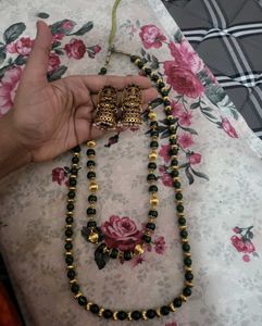 Ethnic Jhumka Earrings &amp; Necklace