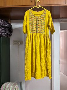 “Vishudh” Mustard No Slit Kurta
