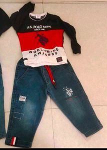 Combo Of 4 Denim Tshirt Set