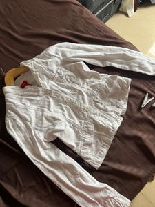 White Denim Jacket For Women
