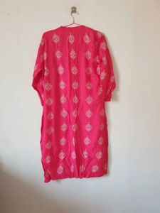 Pink Printed Kurta