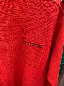 Braned High quality Red Knit Sweater