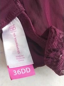 Burgundy Lace Bra