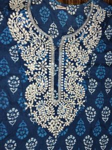 Chikankari Pure Cotton Kurti