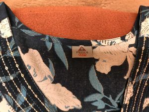 Brand New Blue Floral Print Kurta Set - XXL SIZE