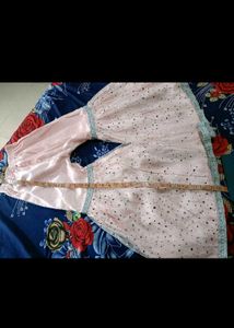 Peach Gharara Suit