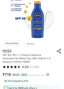 nivea sunscreen cream with spf 50