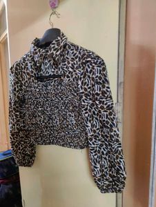 Leopard Print Crop Top