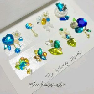 Rainforest Gem Card | Rhinestones | Stones | Charm