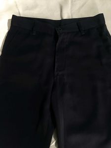 Flared Mid Rise Black Trouser