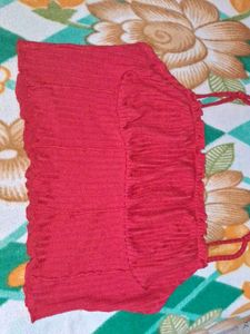 Red Cropped Top