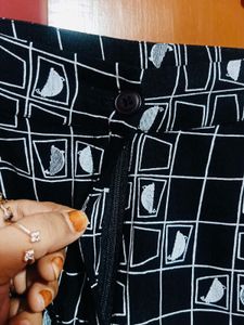 Global Desi Black &amp; White Pants