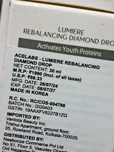 Acelabs Lumiere Rebalancing Diamond Drop Ampoule