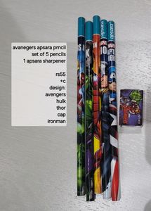 Avengers Pencils Apsara Company+avengers Sharpene