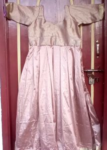 Elegant Long Ethnic Gown - Size Medium
