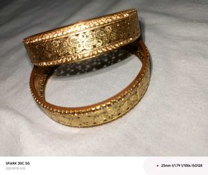 Gold-Tone Bangles (Set of 2)